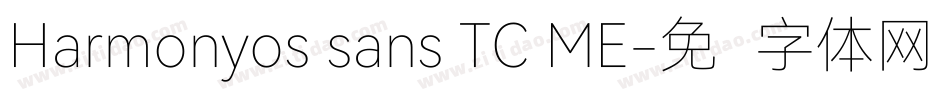 Harmonyos sans TC ME字体转换